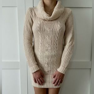 charlotte russe Women’s M Cream Sweater Dress